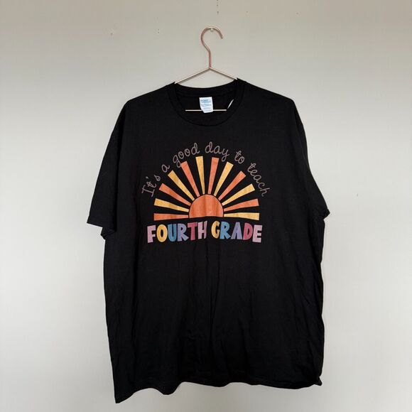 It's A Good Day To Teach Fourth Grade T-Shirt Size 2XL Teacher School 4th Grade - Picture 1 of 4